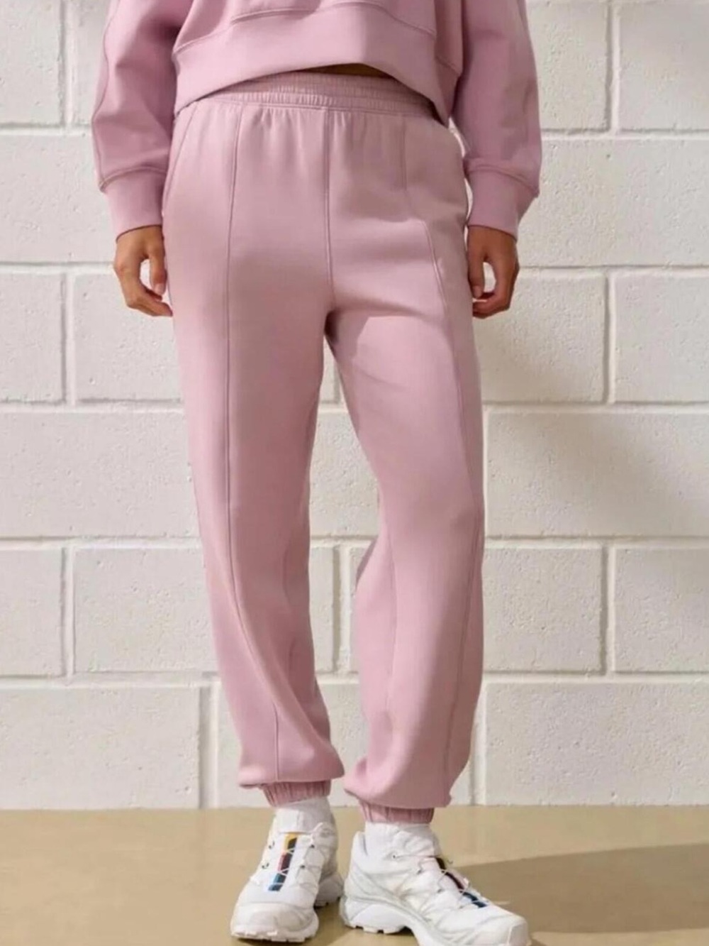 Abercrombie & Fitch Pink YPB neoKNIT Cinched Hem Sweatpants Joggers Size XL NWT